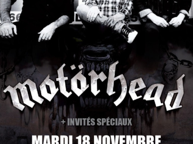 Motörhead en concert au Zénith de Paris en novembre 2014