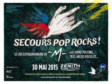 Secours Pop Rocks au Zénith de Paris avec -M-