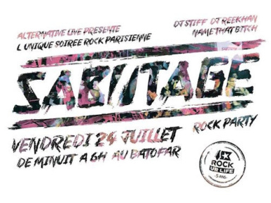 Sabotage Rock Party au Batofar avec Rockurlife 