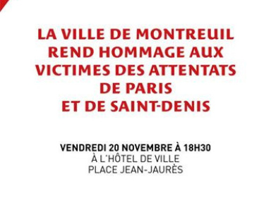 Montreuil rend hommage aux victimes des attentats 
