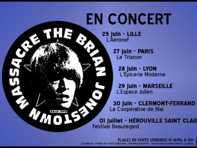 The Brian Jonestown Massacre en concert au Trianon de Paris en juin 2016