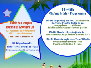 Fête de la mi-automne 2016 au Palais des Congrès Paris-Est-Montreuil