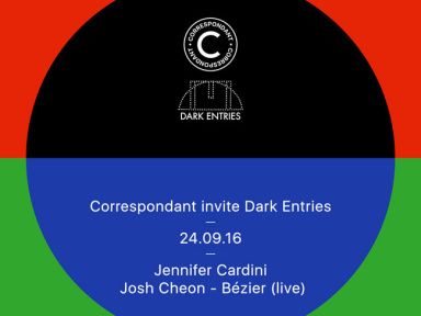 Correspondant invite Dark Entries au Rex Club