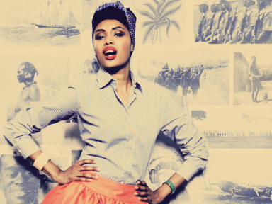 Imany en concert à La Salle Pleyel de Paris en 2017