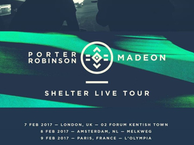 Porter Robinson et Madeon à l'Olympia de Paris en 2017 pour le "Shelter Live Tour"