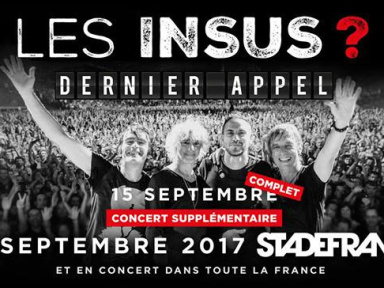Les Insus en concerts au Stade De France en septembre 2017