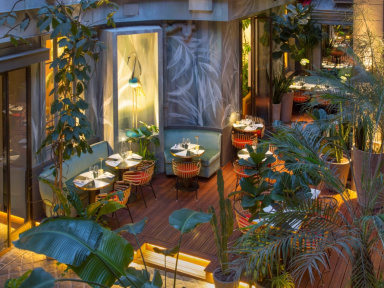 La terrasse estivale du Klay Saint Sauveur