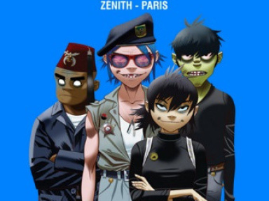Gorillaz en concert au Zénith de Paris en novembre 2017