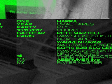 RSD 1 year Party au Batofar avec Happa