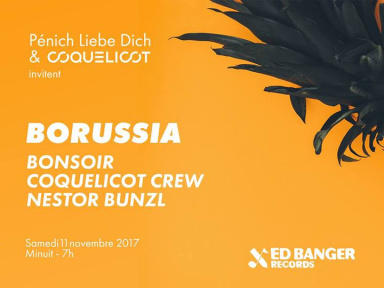 Pénich Liebe Dich & Coquelicot Records au Batofar avec Borussia 