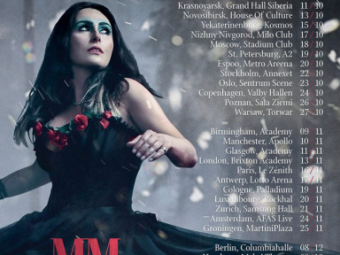 Within Temptation en concert au Zénith de Paris en novembre 2018