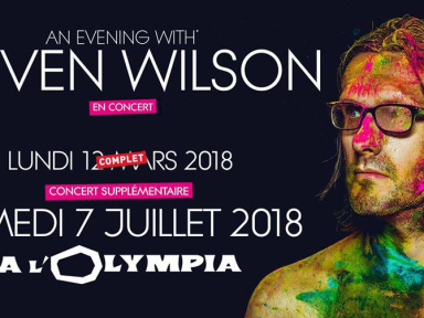 Steven Wilson en concert à l'Olympia de Paris en juillet 2018