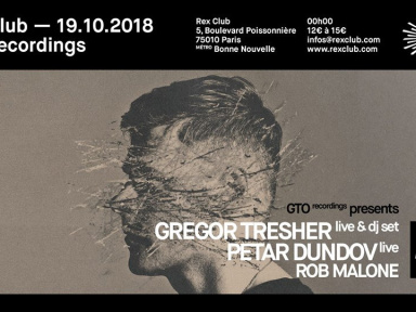 GTO présente Gregor Tresher en live au Rex Club