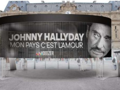Ecoute gratuite du nouvel album de Johnny Hallyday sur le Parvis de la Gare Saint Lazare
