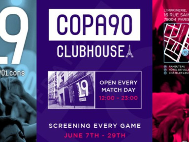 Coupe du Monde féminine de football 2019 : COPA90 Clubhouse à l'Imprimerie à Paris 