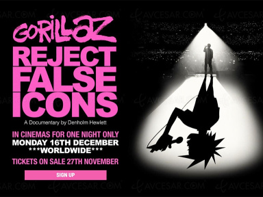 Gorillaz présente son documentaire Reject False Icons au cinéma 