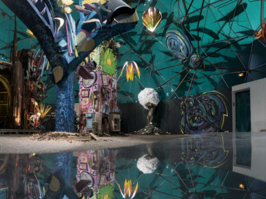 La Forêt escargot : expo de street art dans un escargot géant à Paris