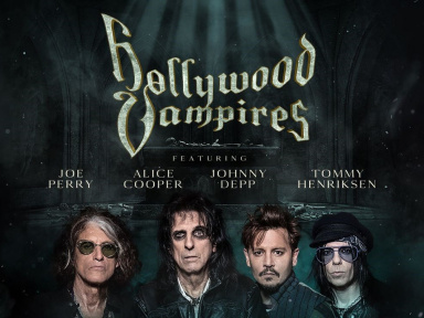 Hollywood Vampires avec Johnny Depp, Alice Cooper et Joe Perry au Zénith de Paris en juin 2023