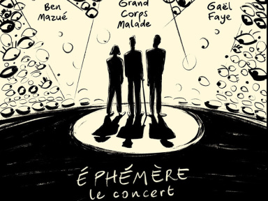 Grand Corps Malade, Ben Mazué et Gael Faye en concert à la Salle Pleyel en mars 2023
