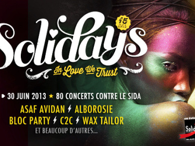 Solidays 2013 : David Guetta, Beady Eye, Django Django... nouveaux artistes confirmés