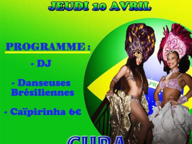 soirée carnaval Brésilien au cuba compagnie