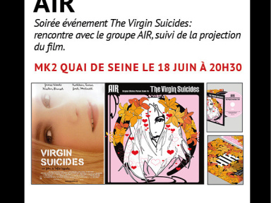 Masterclass du groupe Air et projection du film The Virgin Suicides