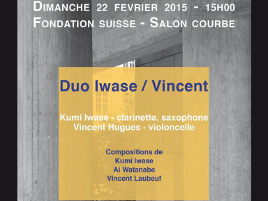 Duo Iwase/Vincent - Cycle de musique contemporaine