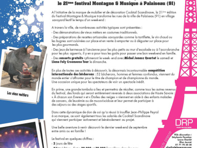 Festival Montagne & Musique: 21 ème édition à Palaiseau