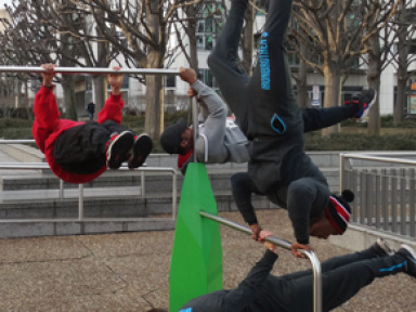 Démonstration de Street Workout à La Défense 