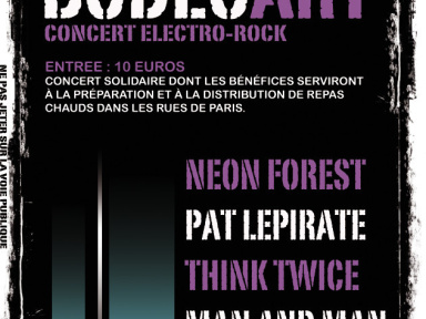 Neon Forest, Pat le Pirate, Think Twice, Man & Man, Paris, Glaz'art, Concert, Solidarité 