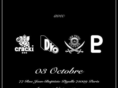 Nuit blanche à la Confiserie w/ Cracki * D.ko * Les Yeux oranges * La Pause * Cosmic Club