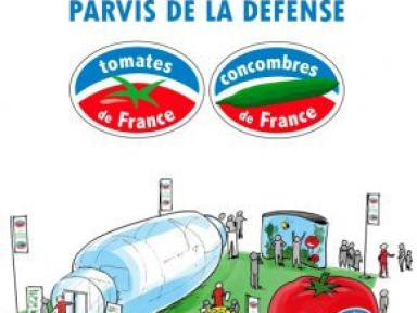 Une serre mobile à La Défense