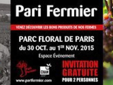 Pari fermier d'automne 2015 au Parc Floral