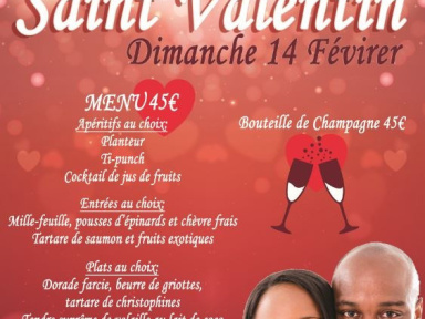 Soirée St-Valentin au restaurant La Créole Paris 14 