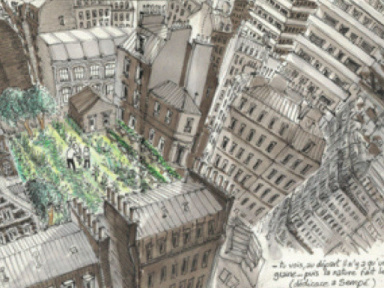 Un puzzle BEAUtanique géant sur la Place de l'Hotel de Ville 