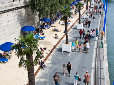 Les bords de Seine pour Paris plage