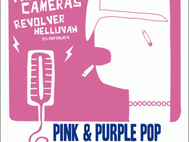 Concert, Paris, Pink & Purple Pop Festival, Point Ephémère, Hidden Cameras, Revolver, Helluvah