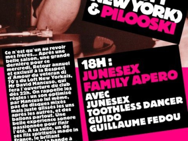 oirée, Paris, Respect is Burning, Eté d'Amour, Concorde Atlantique, Junesex, David Mancuso