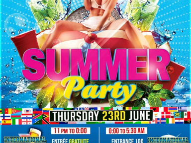 INTERNATIONAL STUDENT PARTY : Summer Party