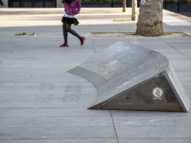 Des rampes de skate Place de la République