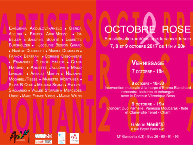 Octobre Rose à la Galerie Ménil'8