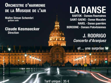 Concert de l'Orchestre d'harmonie de la musique de l'air aux Invalides