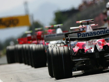 BARCELONA, SPAIN - MAY 12:  Jarno Trulli of Italy and Toyota takes up the rear in pitlane before qualifying for the Spanish Formula One Grand Prix at the Circuit de Catalunya on May 12, 2007 in Barcelona, Spain.  (Photo by Paul Gilham/Getty Images)
