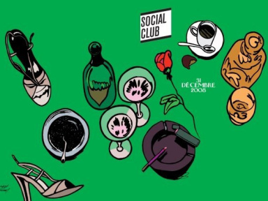 Soirée, Paris, Jour de l'an 2008, Social Club, NYE