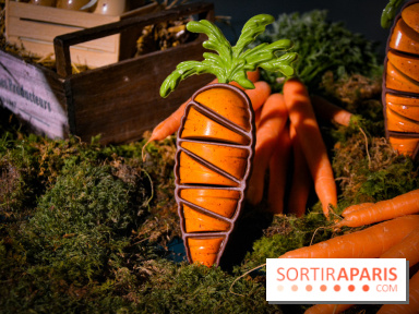 Oeuf de Pâques 2022 par Yann Brys à l'hôtel Sinner : une  audacieuse carotte en chocolat