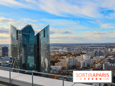 Réouverture du toit de la Grande Arche de La Défense