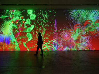 Pixels Botaniques : l'exposition numérique de Miguel Chevalier au Musée de la Seine-et-Marne