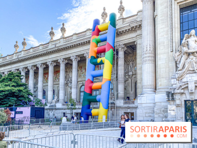 Grand Palais : c'est quoi, cette échelle multicolore sur la façade du musée ?