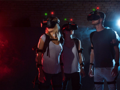 Un laser game VR à l'Aerokart d'Argenteuil