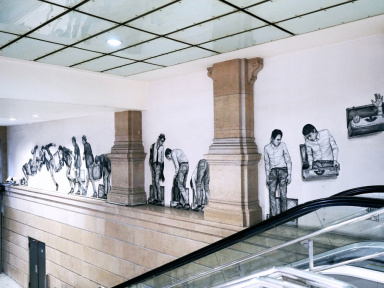 Une œuvre monumentale signée Levalet à la Gare Saint-Lazare